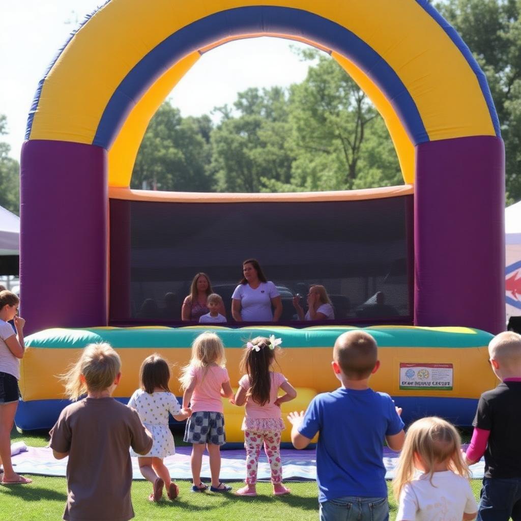Church festival inflatable